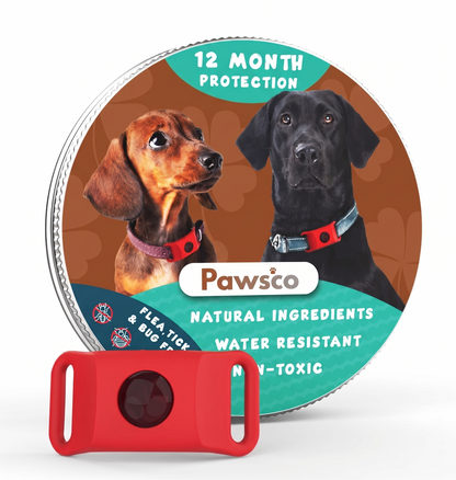 Pawsco™ - 12 Months All Natural Flea and Tick Tags for Dogs